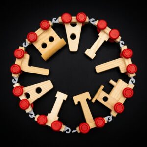 Personalized Wooden Letter Train